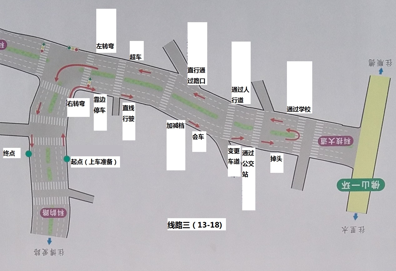 佛山南海狮山科目三考场123号线专业视频教程实地路线图考试视频