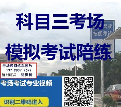 滨州科目三第一考场模拟考试练车陪练+实地课程图视频